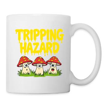 Risque de trébuchement - Drôle de dicton de champignon - Mug blanc - blanc - Droite