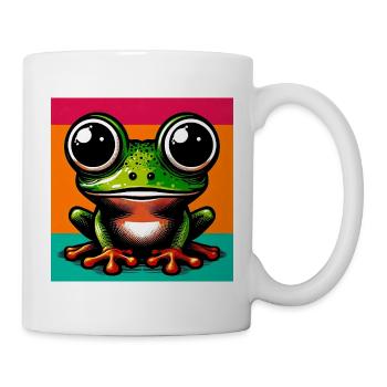 grenouille - Mug blanc - blanc - Droite