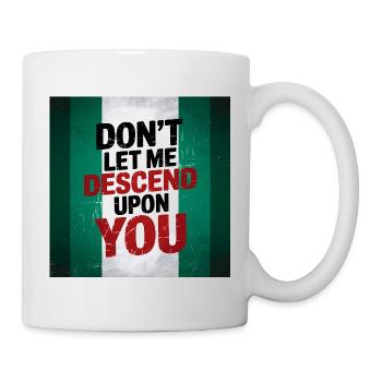 Drapeau nigérian audacieux avec citation drôle provocante - Mug blanc - blanc - Droite