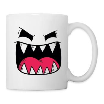 Demonic Monster Face Motif - Mug - white - Right