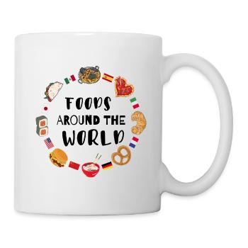 Nourriture du monde entier - Mug blanc - blanc - Droite