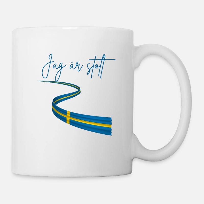 Swedish and proud of it  - Mug blanc - blanc