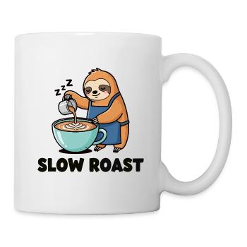 Fauler Latte - Tasse - Weiß - Rechts