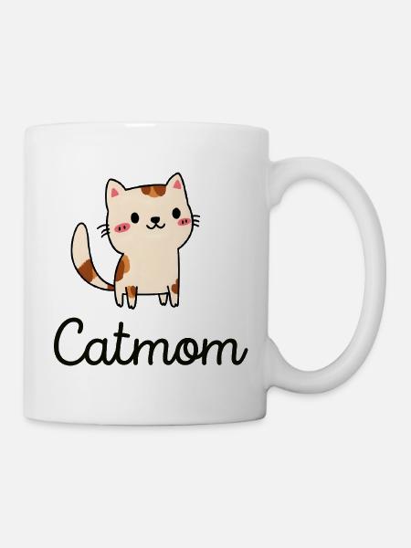 Cute cat design with charm - Mug - white