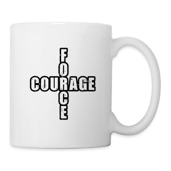 STRENGTH & COURAGE! - Mug - white - Right