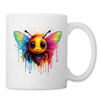 Colorful Bee Art - Mug - white - Right