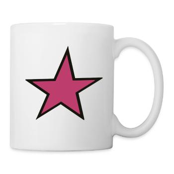 Design d’étoile rose pour des vêtements créatifs - Mug blanc - blanc - Droite