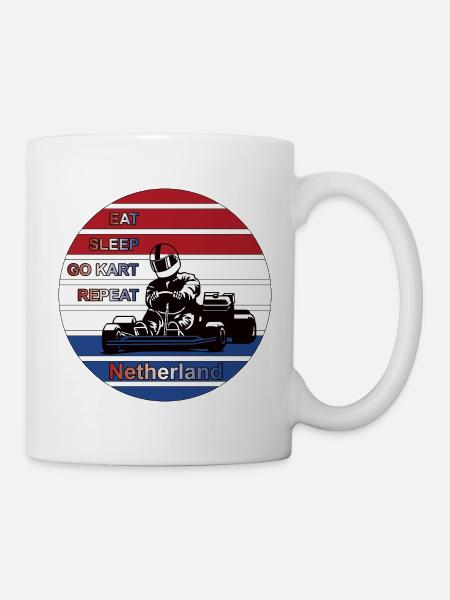 Kart Driver Netherland Design - Mug - white