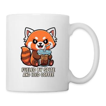 Cheeky Raccoon Coffee Meme Design - Mug - white - Right