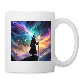 Magische Zauberin - Sei das Licht im Dunkeln  - Tasse - Weiß - Rechts