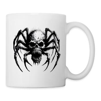 Halloween Monster Spider Skull - Mug - white - Right