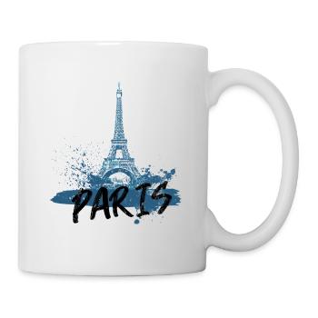 Entwurf des Eiffelturms in Paris - Tasse - Weiß - Rechts