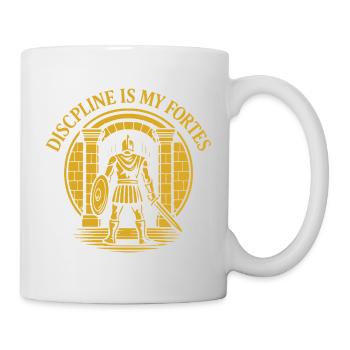 Discipline Is My Fortress Design - Mug - white - Right
