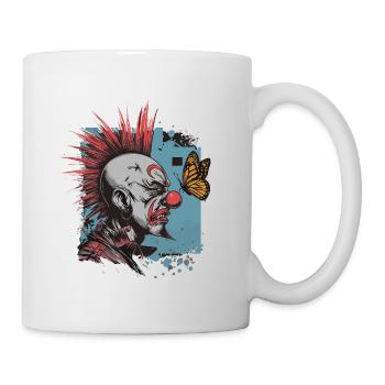 clownPunk und Schmetterling - Tasse - Weiß - Rechts
