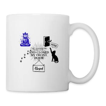 Zen-Göttin in Violett und Indigo - Tasse - Weiß - Rechts