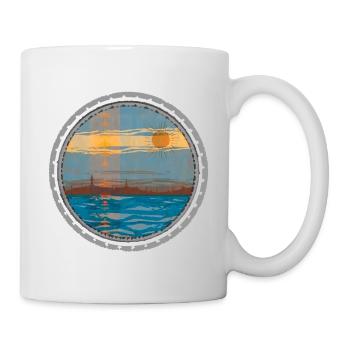 Sunset on the water - Mug - white - Right