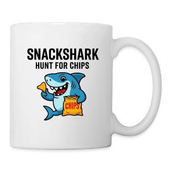 Requin mignon avec des puces - Mug blanc - blanc - Droite