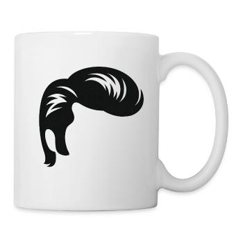 Mop of hair design for statement outfits - Mug - white - Right