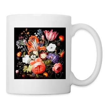 Fantaisies fleuries style baroque flamand - Mug blanc - blanc - Droite