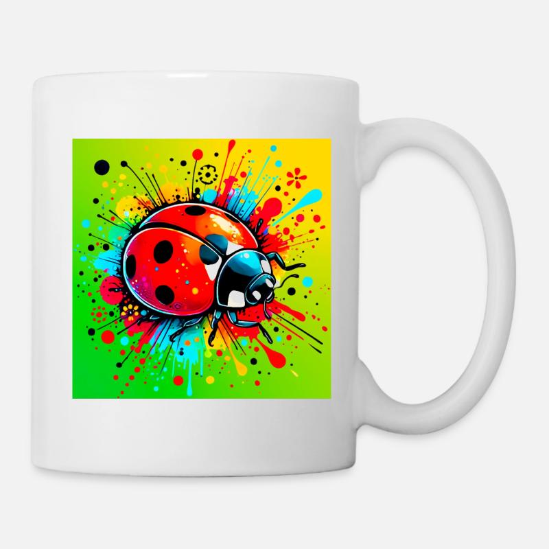 Marienkäfer - Tasse - Weiß