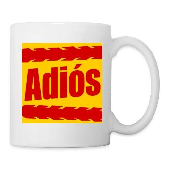 Au revoir cycliste - Mug blanc - blanc - Droite