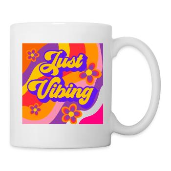 Just_vibing - Tasse - Weiß - Rechts
