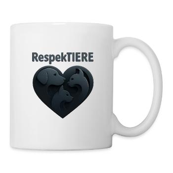 Illustration du respect de l’amour des animaux - Mug blanc - blanc - Droite