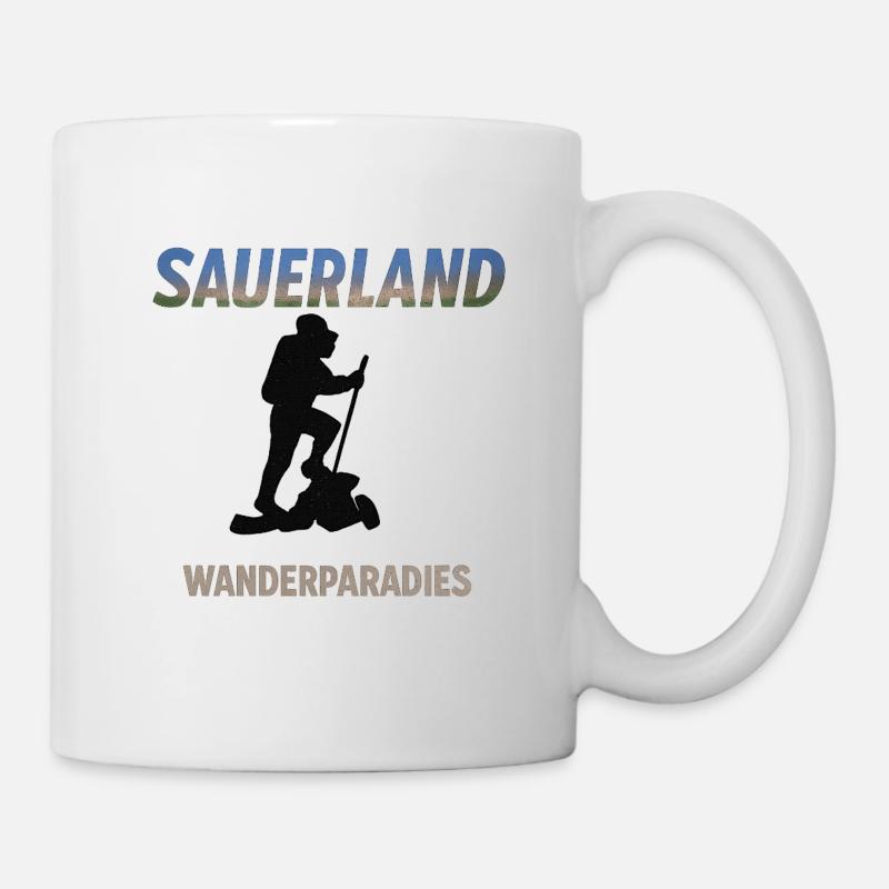 Sauerland Wanderparadies – Outdoor Motiv - Tasse - Weiß