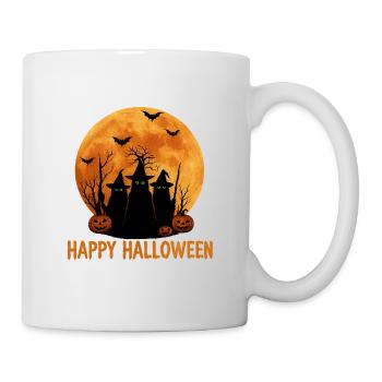 Hexenkult Halloween Motiv Druck - Tasse - Weiß - Rechts