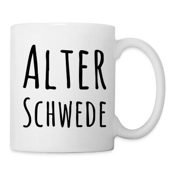 Alter Schwede Fun Design - Tasse - Weiß - Rechts