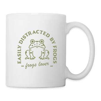 Froschliebhaber, lustige Zitate, niedliche Cottagecore-Ästhetik - Tasse - Weiß - Rechts