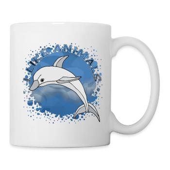 Delfin - Tasse - Weiß - Rechts