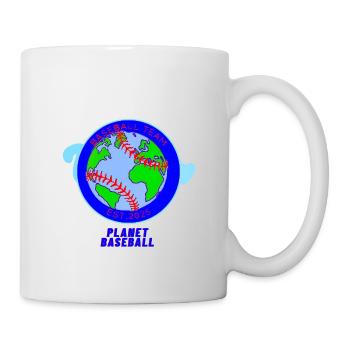 World Map Baseball Team Badge - Mug - white - Right