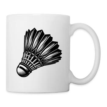 Badminton Federball Tattoo Sport Style - Tasse - Weiß - Rechts