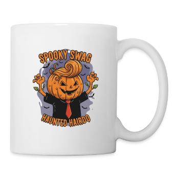 Halloween Pumpkin Hairdo Design - Mug - white - Right