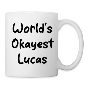 worlds_okayest_Lucas - Mug - white - Right