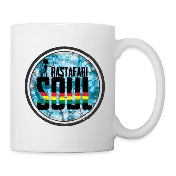 Rastafari Soul Design with Rainbow Bar - Mug - white - Right