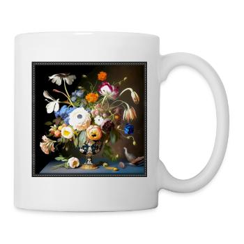 Bouquet Still Life Baroque Flemish Style - Mug - white - Right
