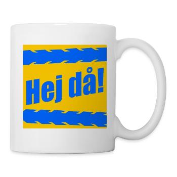 Au revoir au revoir du cycliste - Mug blanc - blanc - Droite