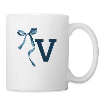Geschenkidee Monogram V - Tasse - Weiß - Rechts