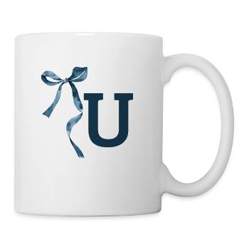 Monogram U Geschenkidee - Tasse - Weiß - Rechts