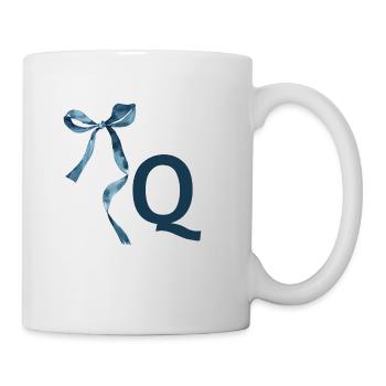 Monogram q Geschenkidee - Tasse - Weiß - Rechts