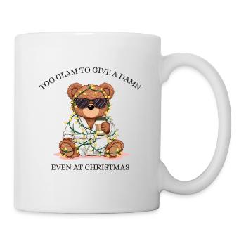 Ambiance de Noël en peluche paresseuse - Trop maudit pour s’en soucier - Mug blanc - blanc - Droite