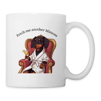 Dachshund Mimosa Throne – Fetch Me Another - Mug - white - Right