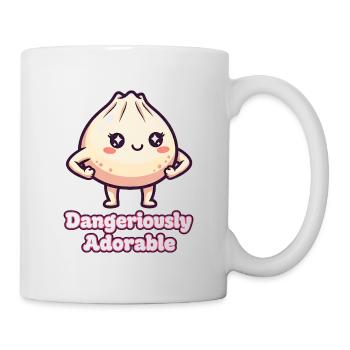 Cute Fierce Dumpling Illustration - Mug - white - Right