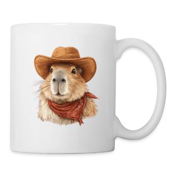 Chapeau de cow-boy Cool Capybara - Mug blanc - blanc - Droite