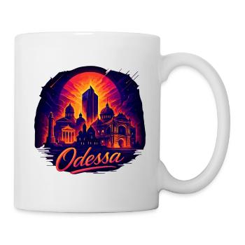 Ville d’Odessa Ukraine Perle au bord de la mer Cadeau - Mug blanc - blanc - Droite
