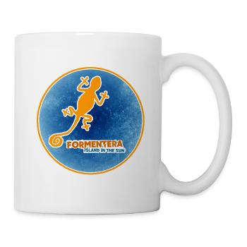Formentera mit Gecko - Tasse - Weiß - Rechts
