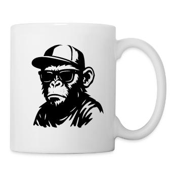 Urban Affe Graffiti Design - Tasse - Weiß - Rechts