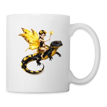 Fairy Sheep with Wings on Dragons - Mug - white - Right